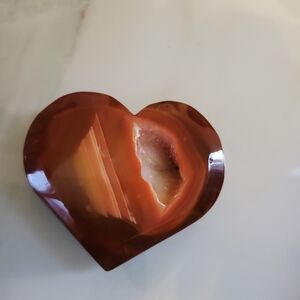 Heart-Shaped Agate Stone